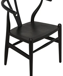 DINING ROOM Noir Zola Chair, Charcoal Black