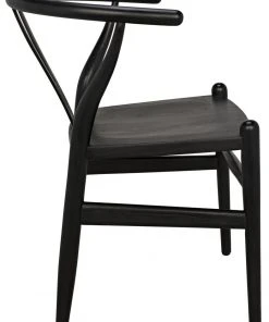 DINING ROOM Noir Zola Chair, Charcoal Black