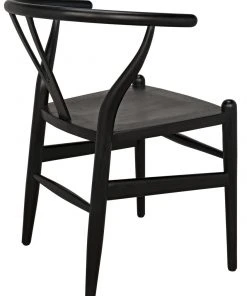 DINING ROOM Noir Zola Chair, Charcoal Black