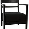 Noir Churchill Chair, Charcoal Black 1 Noir Churchill Chair, Charcoal Black