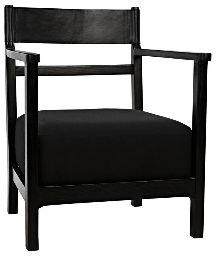 Noir Churchill Chair, Charcoal Black 3 Noir Churchill Chair, Charcoal Black