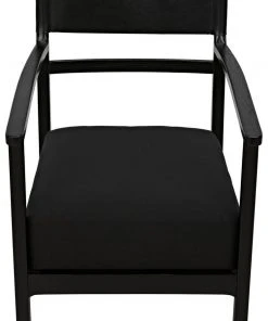 Noir Churchill Chair, Charcoal Black 15 Noir Churchill Chair, Charcoal Black