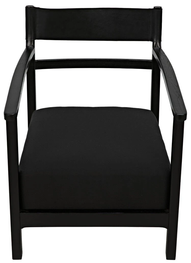 Noir Churchill Chair, Charcoal Black 6 Noir Churchill Chair, Charcoal Black