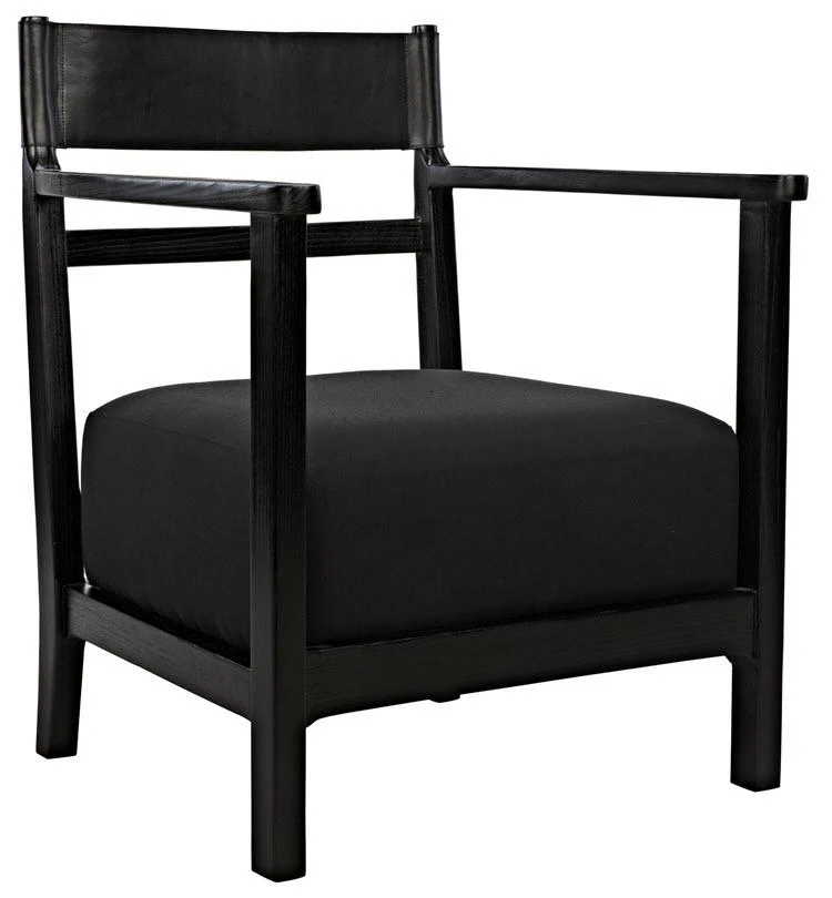 Noir Churchill Chair, Charcoal Black 7 Noir Churchill Chair, Charcoal Black