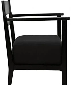 Noir Churchill Chair, Charcoal Black 17 Noir Churchill Chair, Charcoal Black