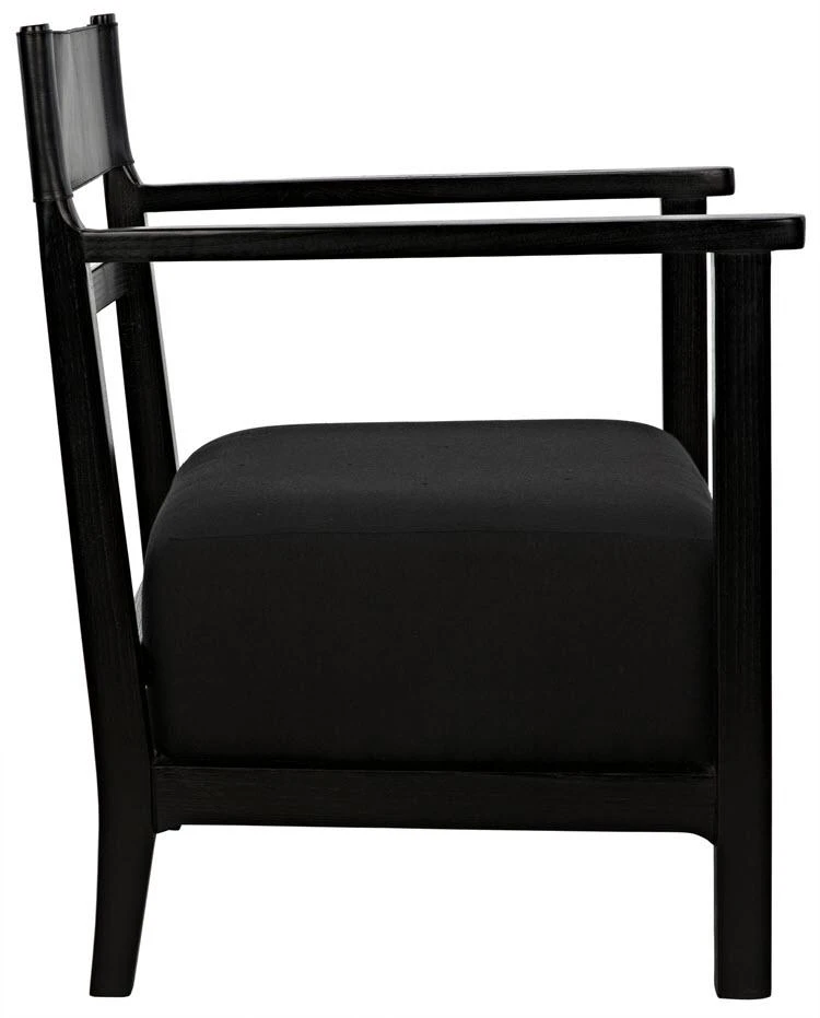 Noir Churchill Chair, Charcoal Black 8 Noir Churchill Chair, Charcoal Black