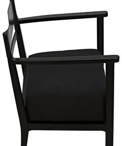 Noir Churchill Chair, Charcoal Black 18 Noir Churchill Chair, Charcoal Black