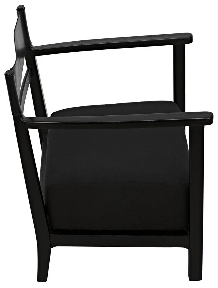 Noir Churchill Chair, Charcoal Black 9 Noir Churchill Chair, Charcoal Black