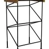 Bar & Counter Stools Noir Bridge Bar Stool, Teak Seat With Metal