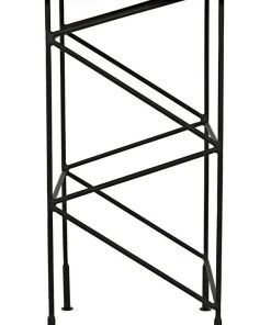 Bar & Counter Stools Noir Bridge Bar Stool, Teak Seat With Metal 20 Bar & Counter Stools Noir Bridge Bar Stool, Teak Seat With Metal