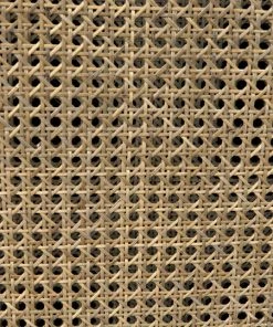 LIVING ROOM Noir Edward Chair, Charcoal Black With Caning