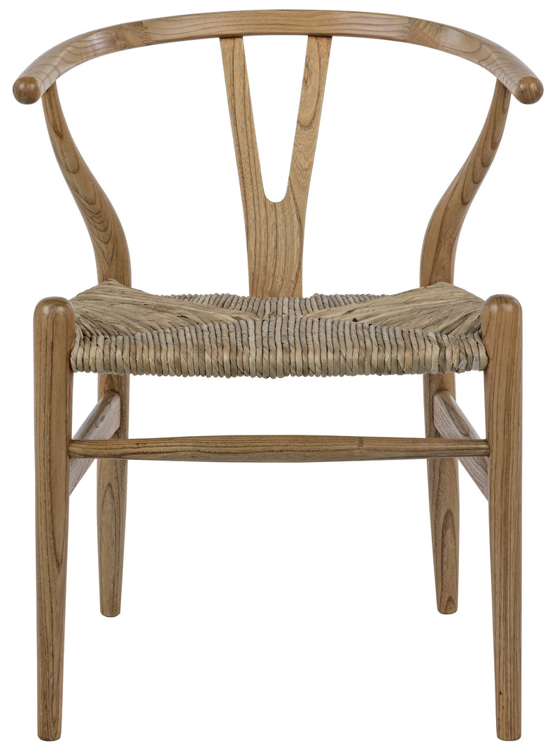 Noir Zola Chair With Rush Seat, Natural DINING ROOM 4 Noir Zola Chair With Rush Seat, Natural DINING ROOM