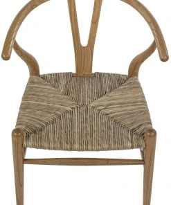 Noir Zola Chair With Rush Seat, Natural DINING ROOM 13 Noir Zola Chair With Rush Seat, Natural DINING ROOM