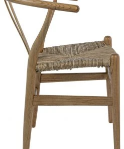 Noir Zola Chair With Rush Seat, Natural DINING ROOM 15 Noir Zola Chair With Rush Seat, Natural DINING ROOM