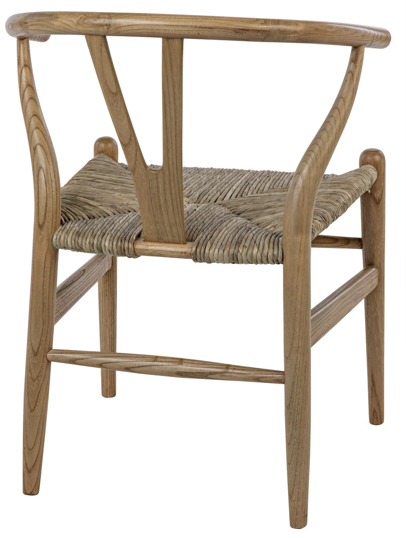 Noir Zola Chair With Rush Seat, Natural DINING ROOM 8 Noir Zola Chair With Rush Seat, Natural DINING ROOM