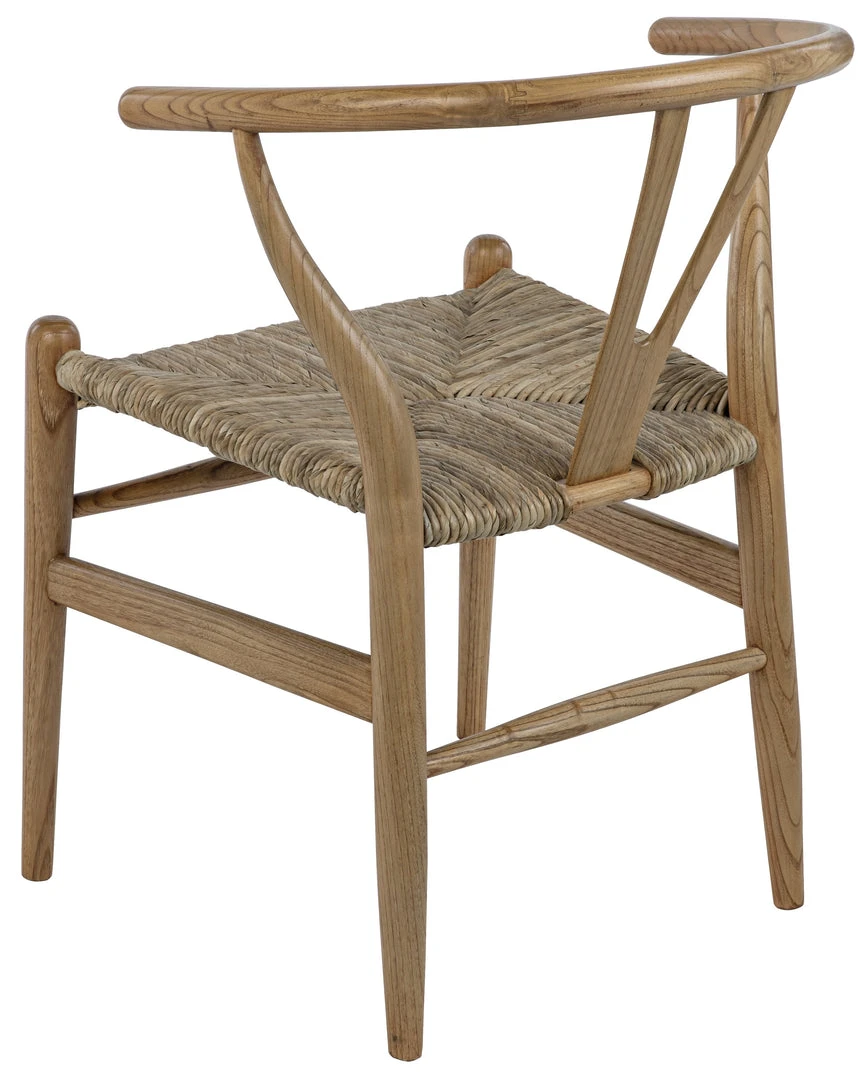 Noir Zola Chair With Rush Seat, Natural DINING ROOM 10 Noir Zola Chair With Rush Seat, Natural DINING ROOM