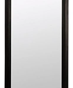 Noir Rey Mirror, Charcoal Black
