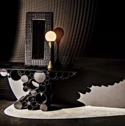 Noir Faustus Mirror, Charcoal Black 18 Noir Faustus Mirror, Charcoal Black