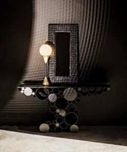 Noir Faustus Mirror, Charcoal Black 19 Noir Faustus Mirror, Charcoal Black