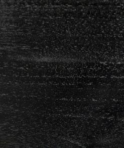 LIVING ROOM Noir Latour Chair With Leather, Charcoal Black