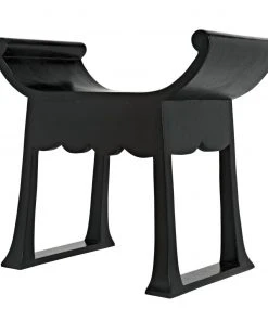 Noir Wey Side Table, Charcoal Black