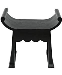 Noir Wey Side Table, Charcoal Black