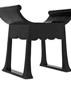Noir Wey Side Table, Charcoal Black