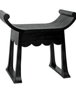 Noir Wey Side Table, Charcoal Black