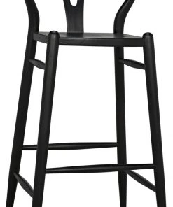 Bar & Counter Stools Noir Zola Barstool, Charcoal Black