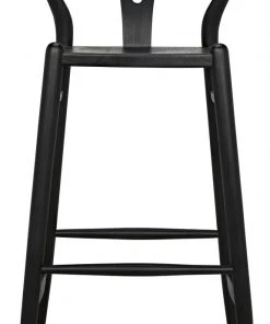 Bar & Counter Stools Noir Zola Barstool, Charcoal Black