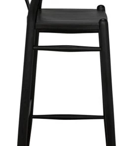 Bar & Counter Stools Noir Zola Barstool, Charcoal Black
