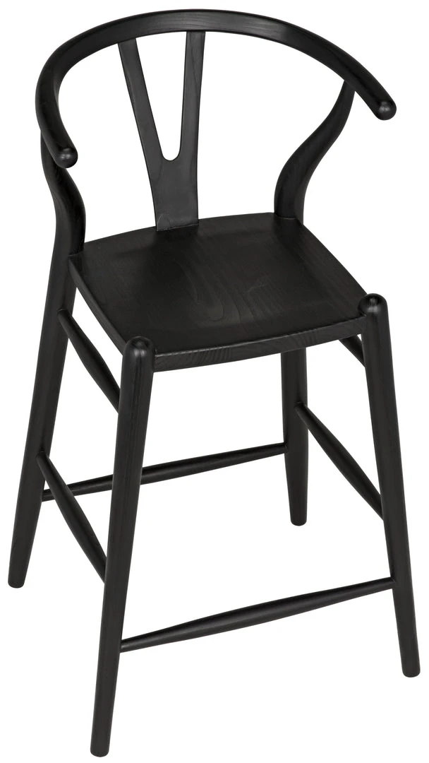 Noir Zola Counter Stool, Charcoal Black Bar & Counter Stools 5 Noir Zola Counter Stool, Charcoal Black Bar & Counter Stools