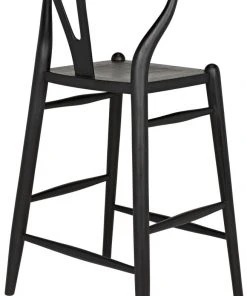 Noir Zola Counter Stool, Charcoal Black Bar & Counter Stools 16 Noir Zola Counter Stool, Charcoal Black Bar & Counter Stools