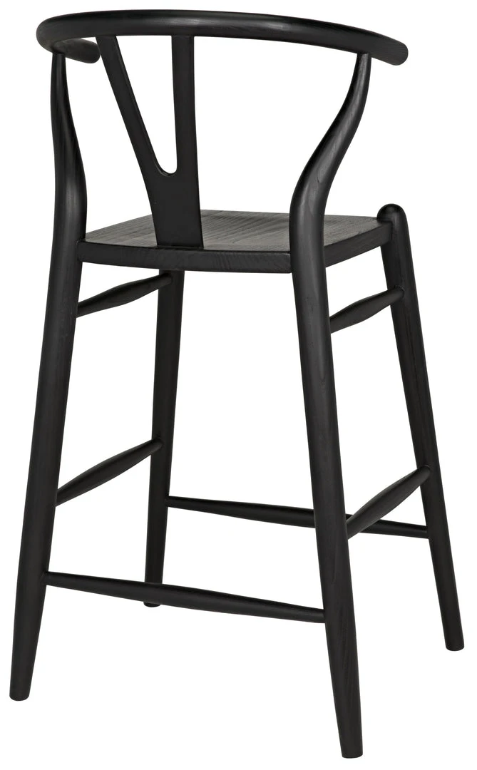 Noir Zola Counter Stool, Charcoal Black Bar & Counter Stools 9 Noir Zola Counter Stool, Charcoal Black Bar & Counter Stools