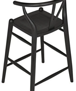Noir Zola Counter Stool, Charcoal Black Bar & Counter Stools 18 Noir Zola Counter Stool, Charcoal Black Bar & Counter Stools