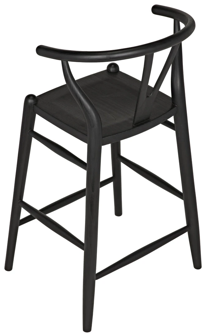 Noir Zola Counter Stool, Charcoal Black Bar & Counter Stools 10 Noir Zola Counter Stool, Charcoal Black Bar & Counter Stools