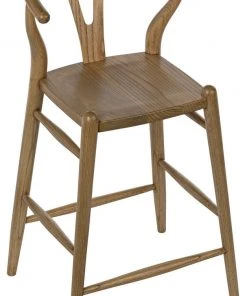 Noir Zola Counter Stool, Natural Bar & Counter Stools