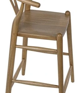 Noir Zola Counter Stool, Natural Bar & Counter Stools