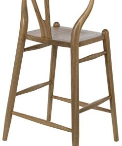 Noir Zola Counter Stool, Natural Bar & Counter Stools