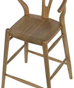 Noir Zola Counter Stool, Natural Bar & Counter Stools