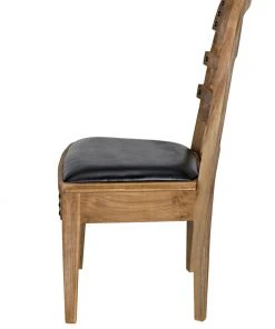 DINING ROOM Noir Laila Chair, Teak With Leather 29 DINING ROOM Noir Laila Chair, Teak With Leather