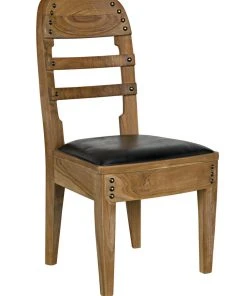 DINING ROOM Noir Laila Chair, Teak With Leather