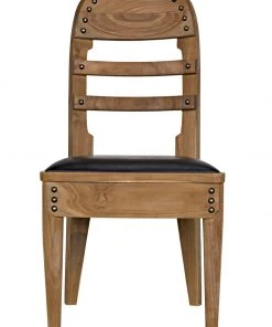 DINING ROOM Noir Laila Chair, Teak With Leather 18 DINING ROOM Noir Laila Chair, Teak With Leather