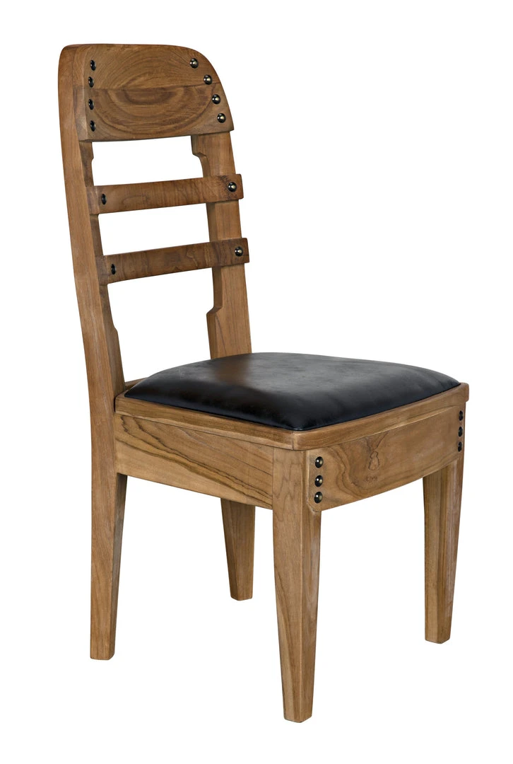 DINING ROOM Noir Laila Chair, Teak With Leather 7 DINING ROOM Noir Laila Chair, Teak With Leather