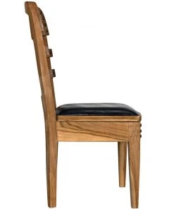 DINING ROOM Noir Laila Chair, Teak With Leather 22 DINING ROOM Noir Laila Chair, Teak With Leather