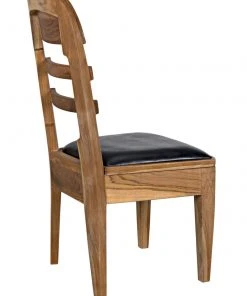 DINING ROOM Noir Laila Chair, Teak With Leather 24 DINING ROOM Noir Laila Chair, Teak With Leather