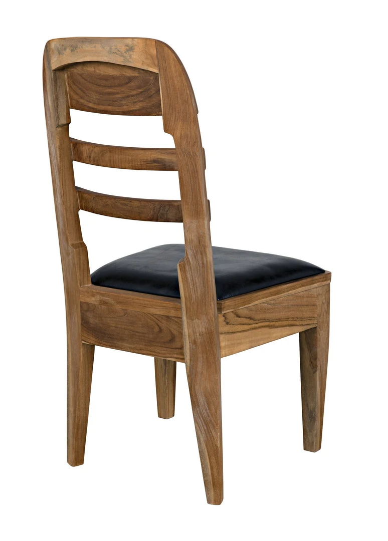 DINING ROOM Noir Laila Chair, Teak With Leather 12 DINING ROOM Noir Laila Chair, Teak With Leather