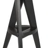 Noir Twist Counter Stool, Charcoal Black