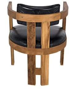 Noir Bates Chair, Teak With Leather LIVING ROOM