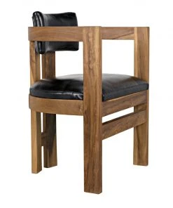 Noir Bates Chair, Teak With Leather LIVING ROOM